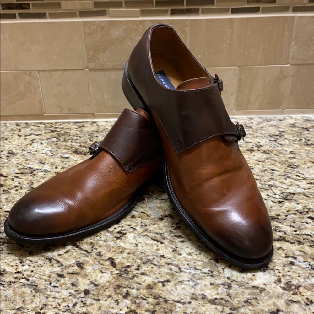 Giorgio Brutini, Leather Munk Strap Dress Shoes